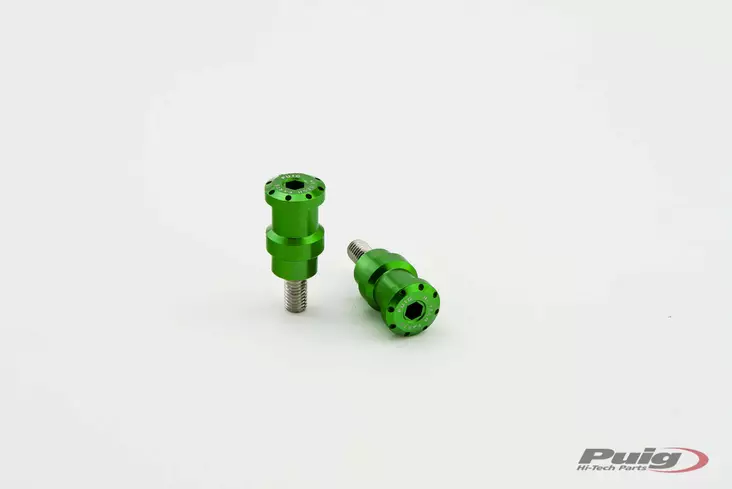 Puig Spools By Pair Hi-Tech Parts Diam.8Mm C/Green - Moottoripyörän kaatumatapit - D299073 - 1