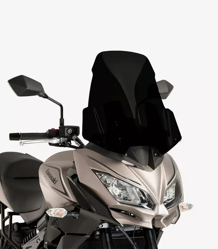 Puig Touring Screen Kawasaki Versys 650/1000 17- C/Black - Moottoripyörän tuulisuojat - D302523 - 1