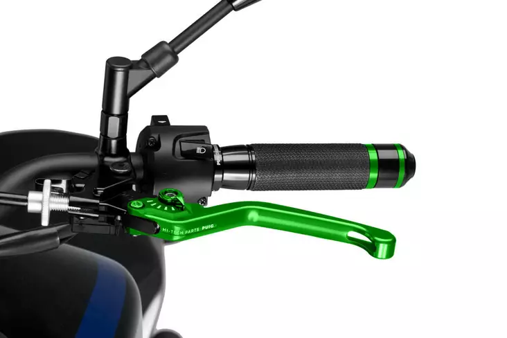 Puig Unfoldable Clutch Lever 3.0. C/Green Selector C/Gr - Moottoripyörän vivut ja vivunrungot - D358603 - 1
