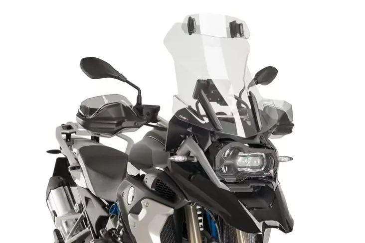 Puig Visor Multiadjustable Clip-On 325X102Mm. C/Clear - Moottoripyörän tuulisuojat - D246293 - 1