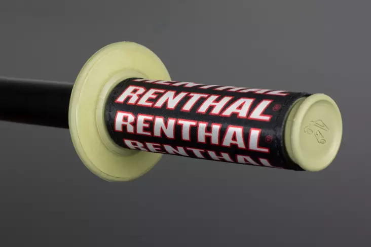 Renthal Clean Grips Musta/Punainen (2pcs) - Moottoripyörän kahvakumit - D446293 - 1