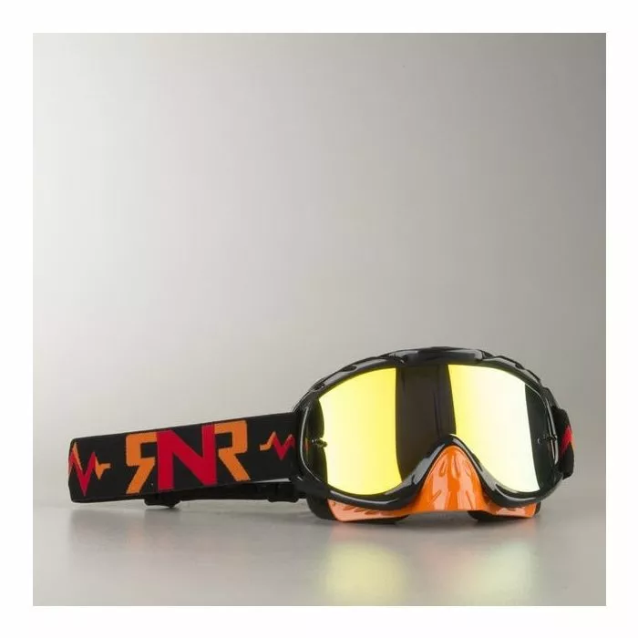 RipNRoll Goggle Hybrid Black/Orange + Mirror Lens - Offroad ajolasit - D561423 - 1