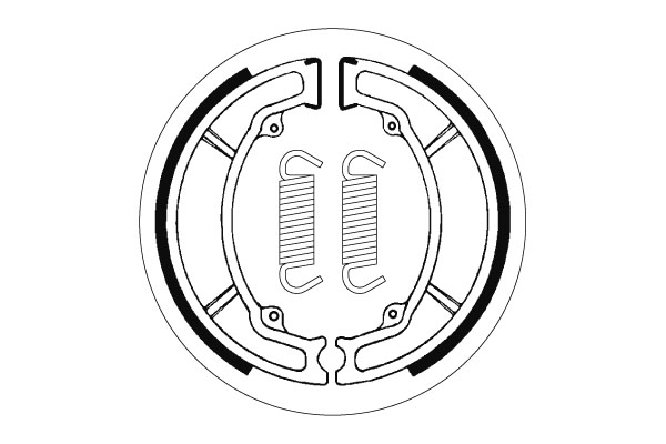 Sbs Jarrukengät - Moottoripyörän jarrukengät - D2393 - 1