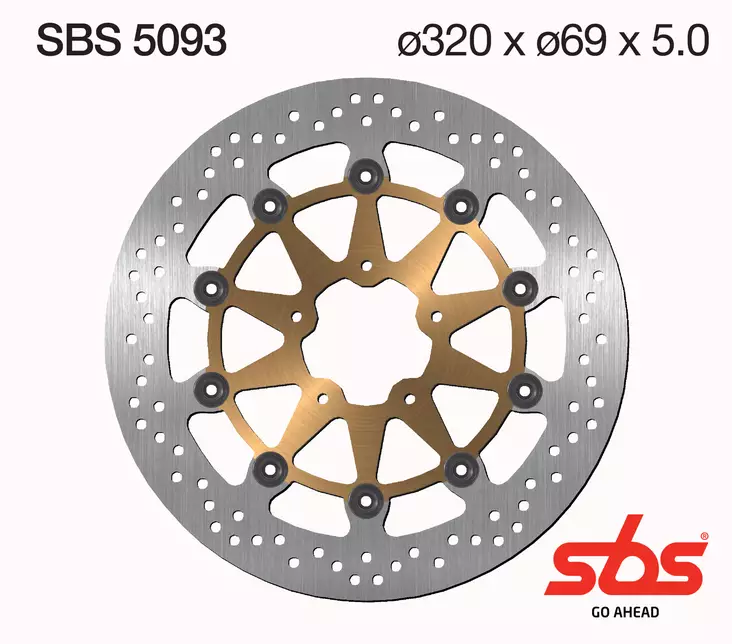 Sbs Jarrulevy Standard - Moottoripyörän jarrulevyt - D241723 - 1