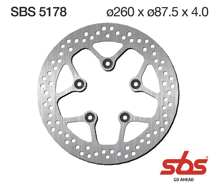 Sbs Jarrulevy Standard - Moottoripyörän jarrulevyt - D241793 - 1
