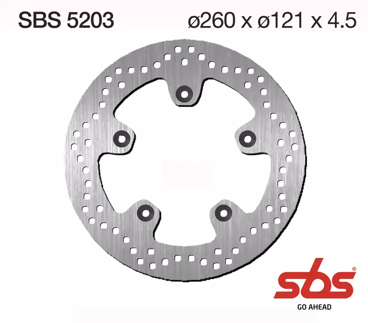 Sbs Jarrulevy Standard - Moottoripyörän jarrulevyt - D241813 - 1
