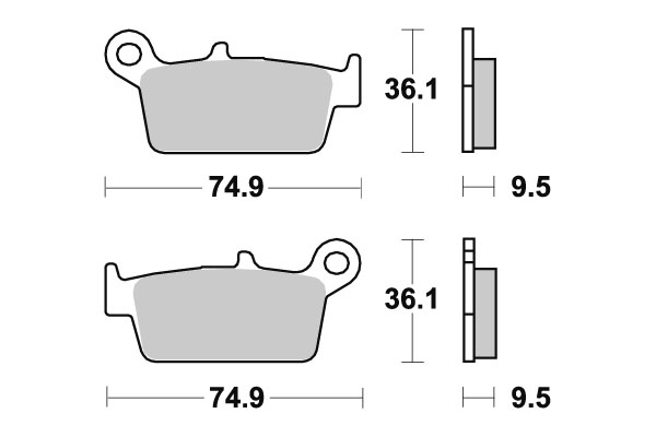 Sbs Jarrupalat Carbon Silver - Moottoripyörän jarrupalat - D220783 - 1