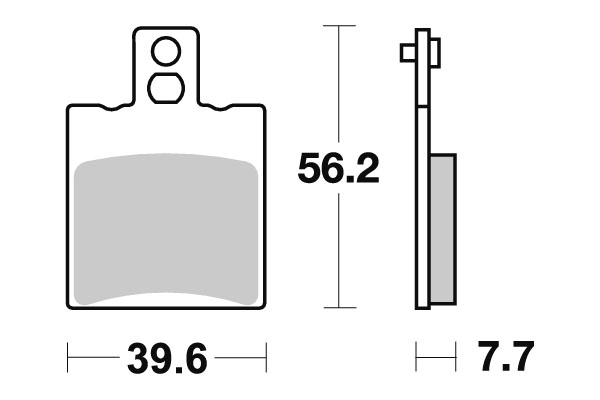 Sbs Jarrupalat Carbon Tech - Moottoripyörän jarrupalat - D220543 - 1