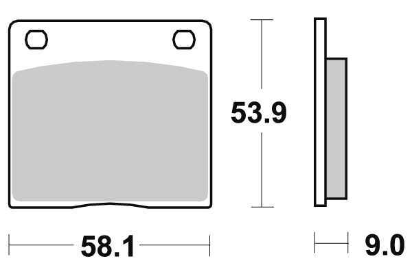 Sbs Jarrupalat Carbon Tech - Moottoripyörän jarrupalat - D220713 - 1