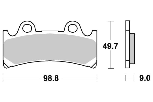 Sbs Jarrupalat Carbon Tech - Moottoripyörän jarrupalat - D220853 - 1