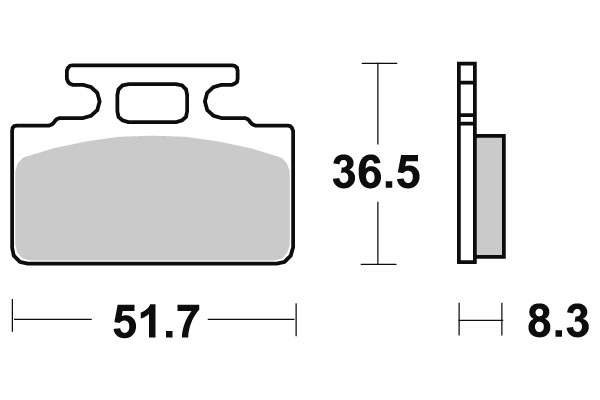 Sbs Jarrupalat Ceramic - Moottoripyörän jarrupalat - D220793 - 1
