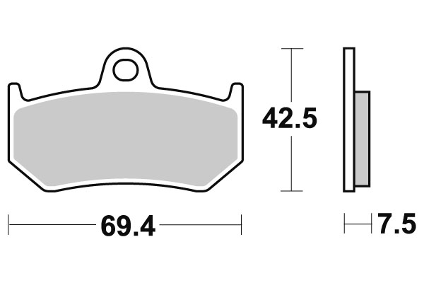 Sbs Jarrupalat Ceramic - Moottoripyörän jarrupalat - D220923 - 1