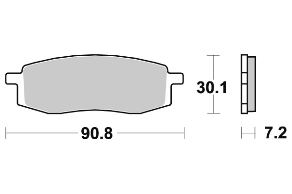 Sbs Jarrupalat Racing Sintered - Moottoripyörän jarrupalat - D220763 - 1
