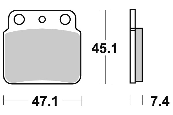 Sbs Jarrupalat Sintered Offroad - Moottoripyörän jarrupalat - D2673 - 1