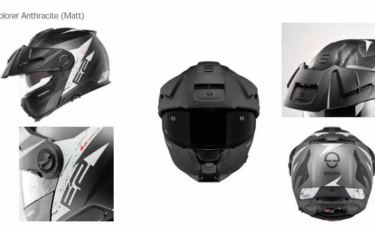Schuberth Kypärä E2 Explorer Matta Antrasiitti - Avattavat kypärät - D456243 - 1