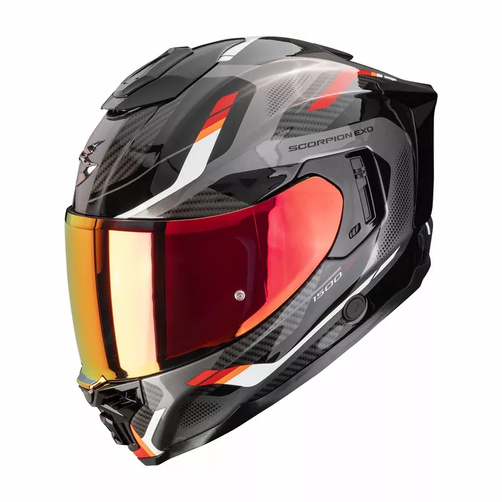 SCORPION Helmet EXO-1500 AIR SLEEK Black-Red - Umpikypärät - D534523 - 1