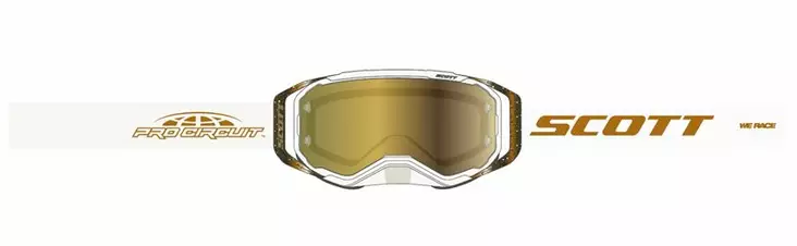 Scott Goggle Prospect Pro Circuit AMP Beige/Brown gold chrome works - Offroad ajolasit - D499393 - 1