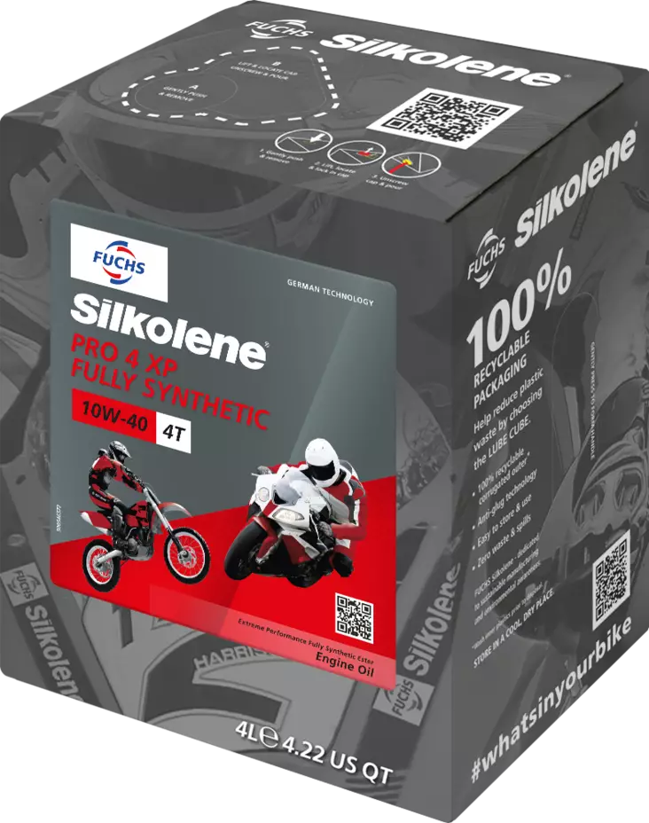 Silkolene Pro 4 10W-40 XP 4L CUBE (4) - 4-tahtiöljyt - D265693 - 1