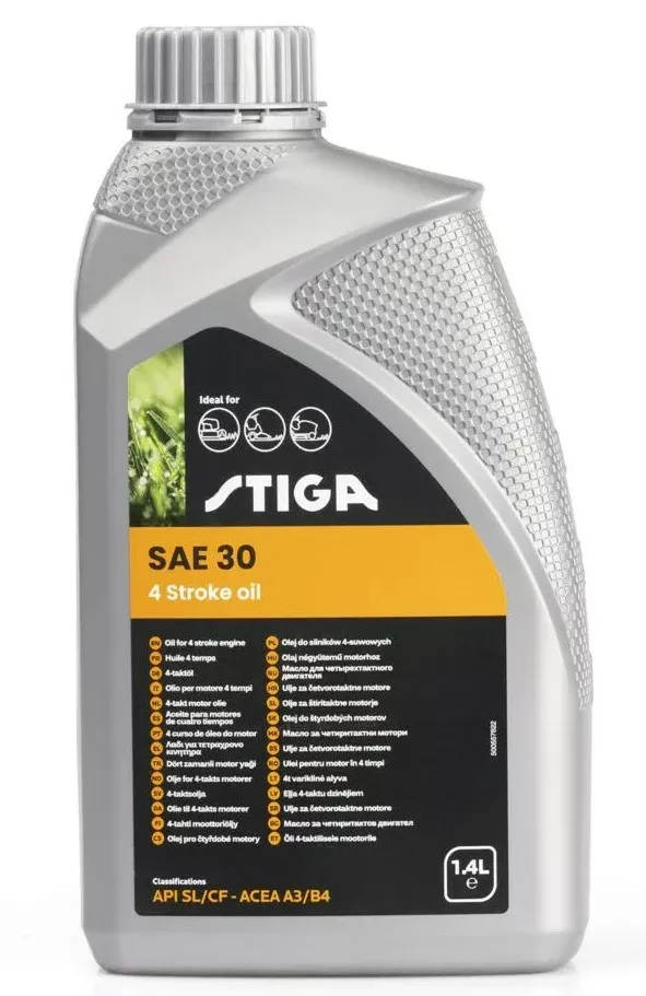 STIGA RUOHONLEIKKURIÖLJY SAE30 1,4L - Stiga Öljyt - 33893 - 1