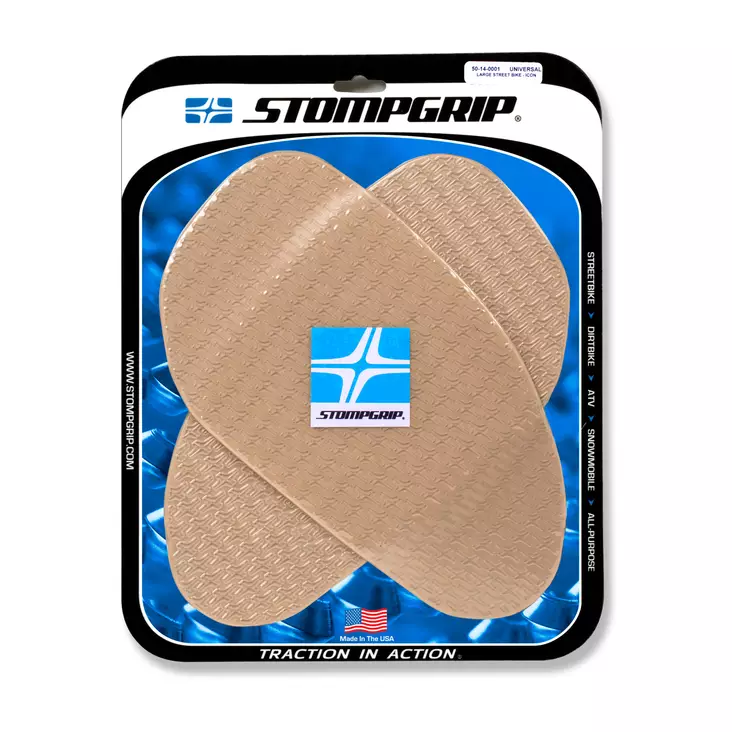Stompgrip Universal Large Street Bike Tank Grips - Icon : Clear - Yleistarrat - D270403 - 1