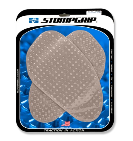 Stompgrip Universal Large Street Bike Tank Grips - Volcano : Clear - Moottoripyörän tankinsuojat - D270353 - 1