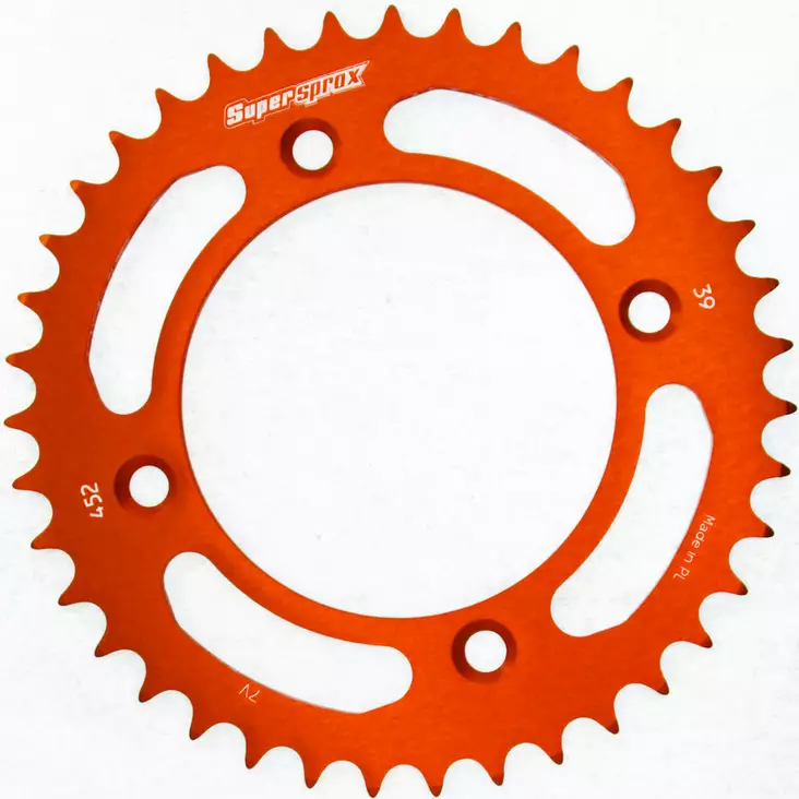 Supersprox Alu Takaratas KTM SX50 14- Oranssi 38 - Moottoripyörän takarattaat - D262903 - 1