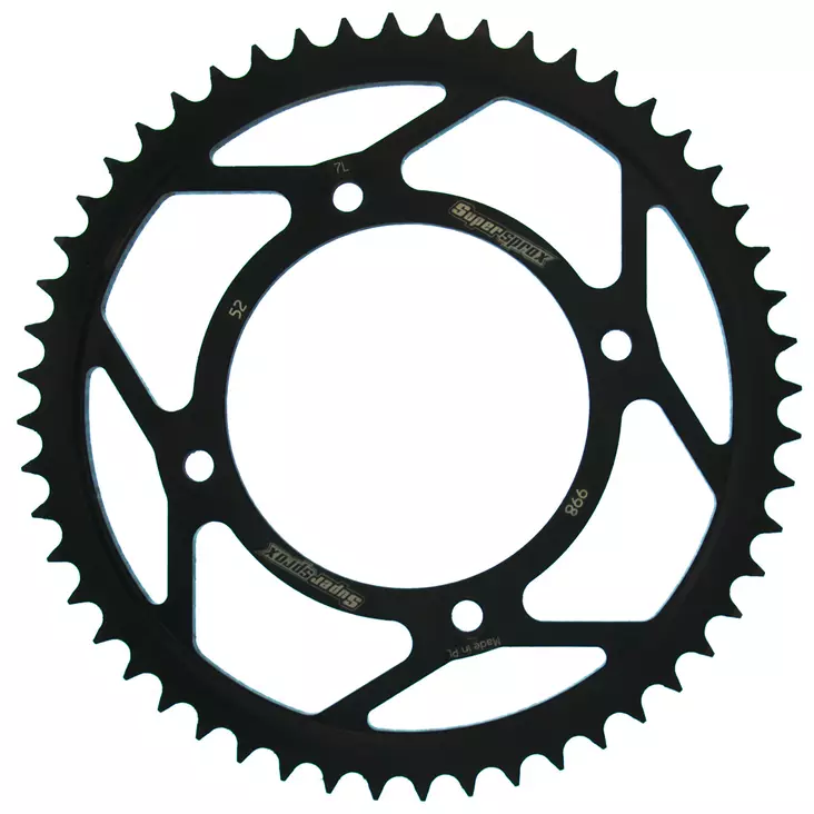 Supersprox Teräs takaratas SU RM80/85 / YA YZ80/85 Musta 52 - Moottoripyörän takarattaat - D211733 - 1