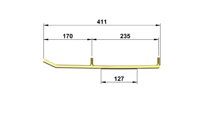 TOTALTEK LY-02U OHJARIRAUTAPARI LTS - Moottorikelkan ohjausraudat - 55063 - 1