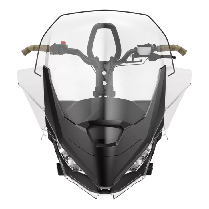 TUULILASI, ERIKOISKORKEA 63,5cm RADIEN/RADIEN-X - Lynx Tuulilasit & peilit - 114933 - 1