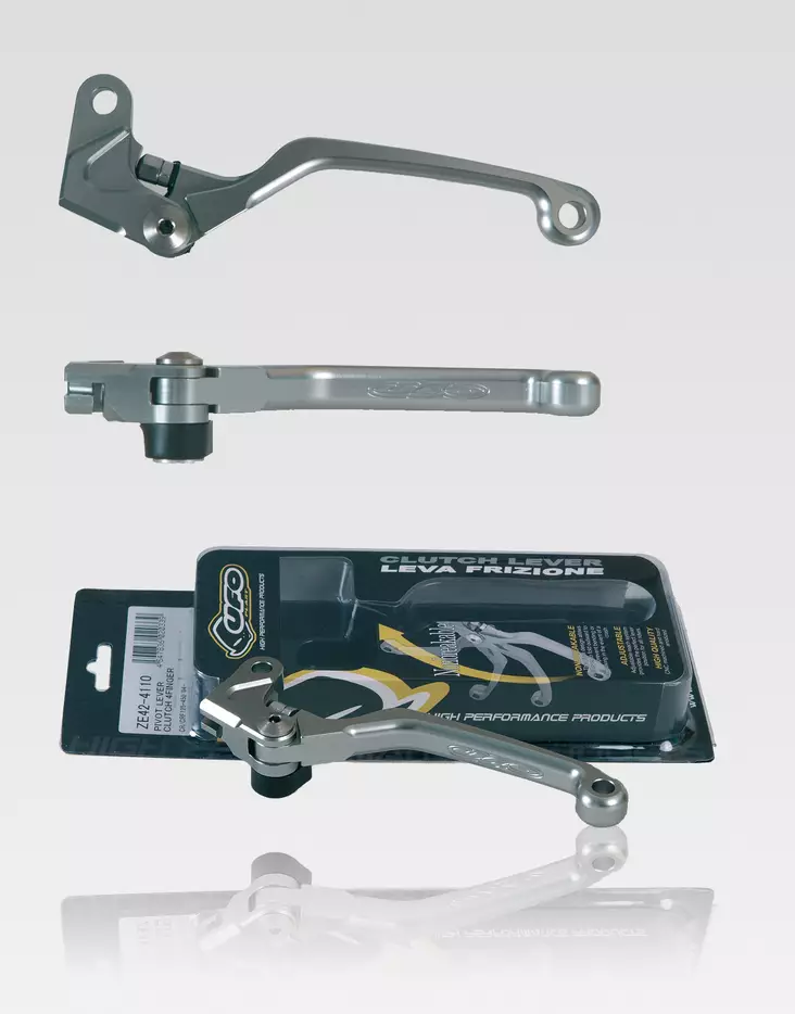 UFO Kytkinvipu 4-sormi nivelellä CR04-07 CRF250 10-.. CRF450 04-20 - Moottoripyörän vivut ja vivunrungot - D220063 - 1