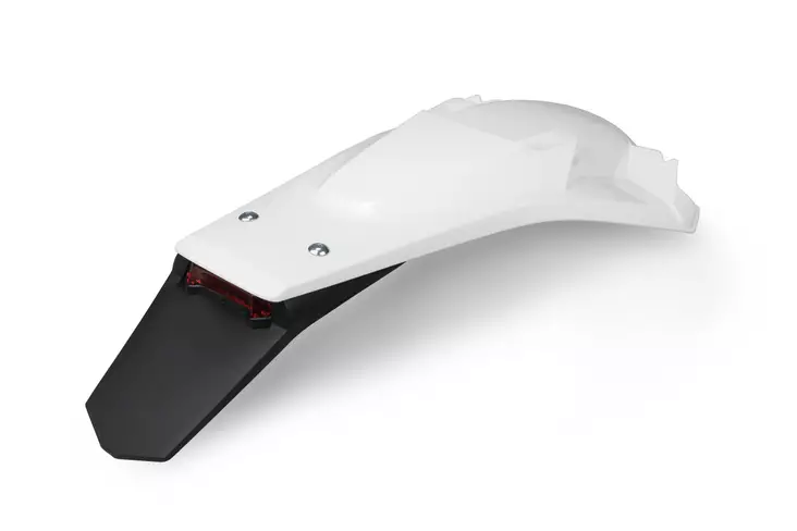 UFO Rear Fender Enduro LED HVA TE/FE 150-501 2017-19 Valkoinen 041 - Moottoripyörän lokasuojat - D402893 - 1