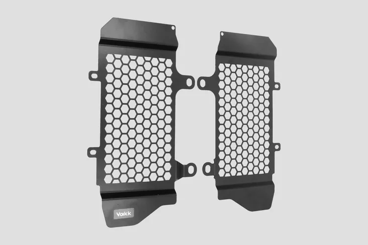 Yakk EXP Radiator guard Honda CRF1100 Africa Twin (20-) black - Moottoripyörän jäähdyttimen suojat - D547343 - 1