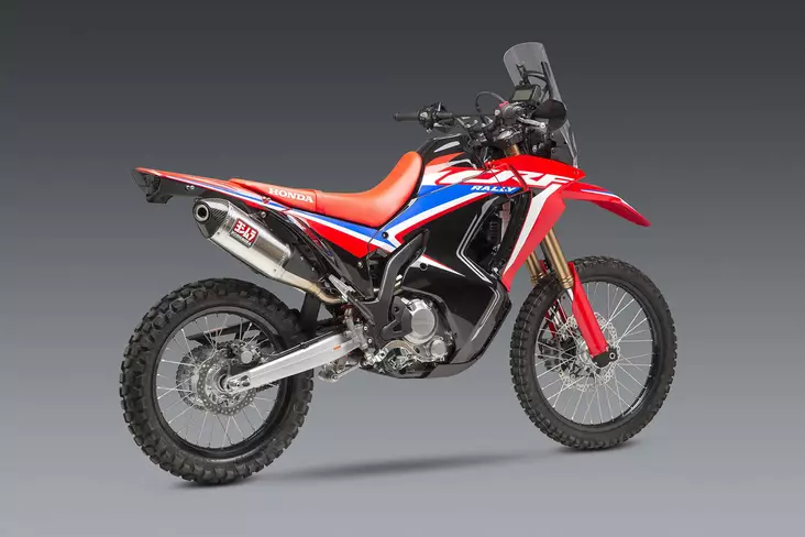 Yoshimura CRF300L/Rally 2021 Race RS-4 Stainless Slip-On Exhaust, w/ Stainless M - Moottoripyörän äänenvaimentimet - D417673 - 1