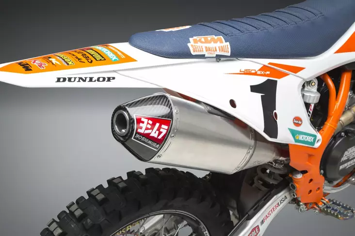 Yoshimura Slip-On Ktm 450Sx-F / Husq Fc450 19-20 Signature Rs-4 So Ss-Al-Cf - Moottoripyörän äänenvaimentimet - D334453 - 1