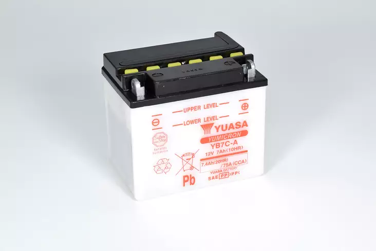 Yuasa akku YB7C-A (cp) Happopatruuna mukana (4) - Akut - D773 - 1