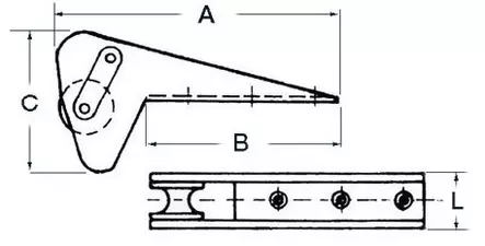 Ankkuriohjain Bruce, Trefoil - Veneen Ankkurit & tarvikkeet - D129524 - 2