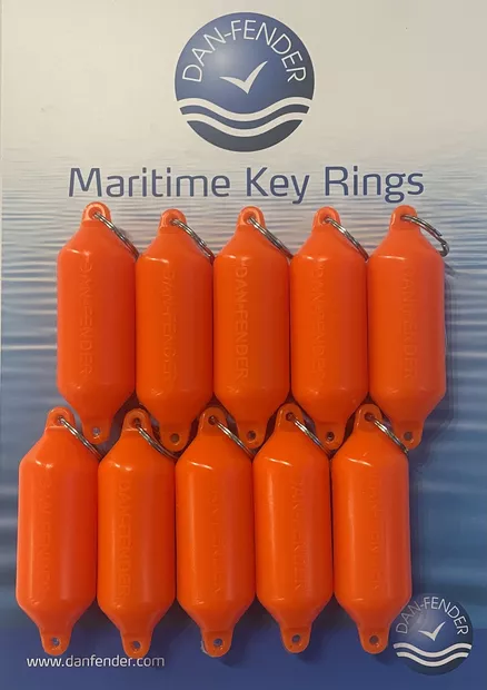 Dan-Fender harmaa avaimenperä 10kpl - Veneen Lepuuttajat - D540364 - 1
