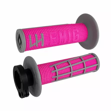 ODI EMIG 2.0 - V2 LOCK-ON Grip PINK/Grey - Moottoripyörän kahvakumit - D509874 - 1