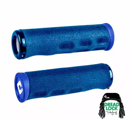 ODI Tinker Juarez-Dread Lock E-MTB Grip 130mm Blue/Blue - Moottoripyörän kahvakumit - D510234 - 1