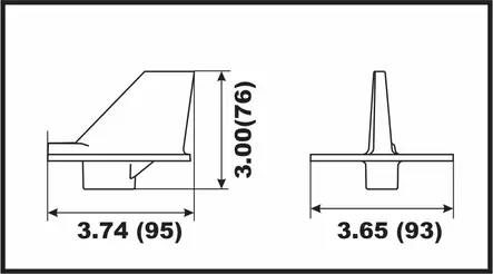 Anodi alumiini evä Yamaha 115-130HP (LH/CR) - Anodit Yamaha - D121354 - 2