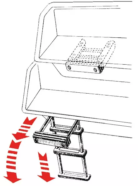 S.S Uimataso Tikkaat 3 askelmaa - Veneen Tikkaat, askelmat & tasot - D124974 - 2