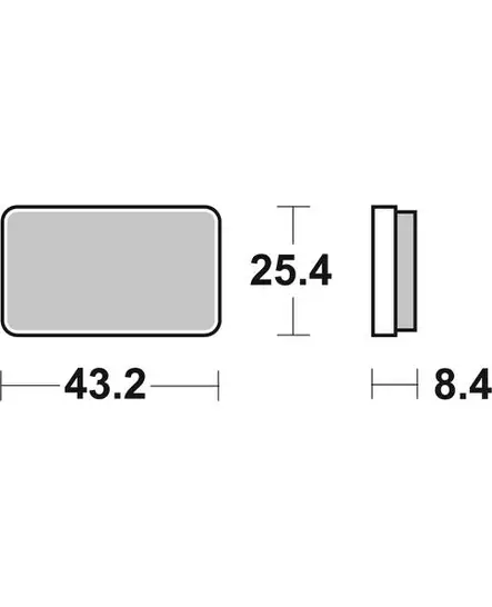 Sbs Jarrupalat Sintered Atv - Moottoripyörän jarrupalat - D201424 - 2