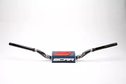 Scar Handlebar O² COLOR Ø28,6 (1 1/8”) - 65/85 High Mini RC - BLACK Bar - DARK B - Moottoripyörän ohjaustangot - D480584 - 1