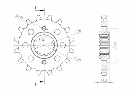 Supersprox / JT Eturatas 339.18 - Moottoripyörän eturattaat - D26464 - 2