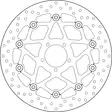 Brembo Serie Oro jarrulevy kelluva - Moottoripyörän jarrulevyt - D190924 - 1