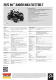 Can-Am 27 Outlander max Electric T3b - 60km/h White - Can-Am mönkijät 2027 mallisto - 146944 - 3