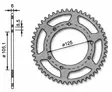 Forte Takaratas, 52 ham. (420), Ø105mm, Aprilia / Derbi / Drac / Rieju / Yamaha - Mopon Takarattaat - D479784 - 1