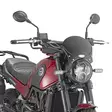 Givi Black anodized aluminium universal screen Race Café 20.5 x 26.5 cm (H x W) - Moottoripyörän tuulisuojat - D202144 - 1