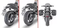 Givi HOLDER FOR SOFT BAGS LEONCINO 800 22 - Moottoripyörän laukkujen kiinnityssarjat - D478834 - 1