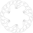 GOLDFREN jarrulevy Etu HUS 00-KTM125-525 92- HVA 125-501 14- - Moottoripyörän jarrulevyt - D309524 - 1